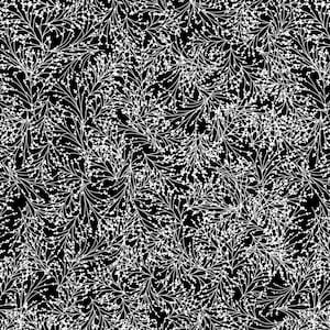Night & Day Tossed Sprigs Black/White Fabric 10407-90 from Kanvas/Benartex by the yard