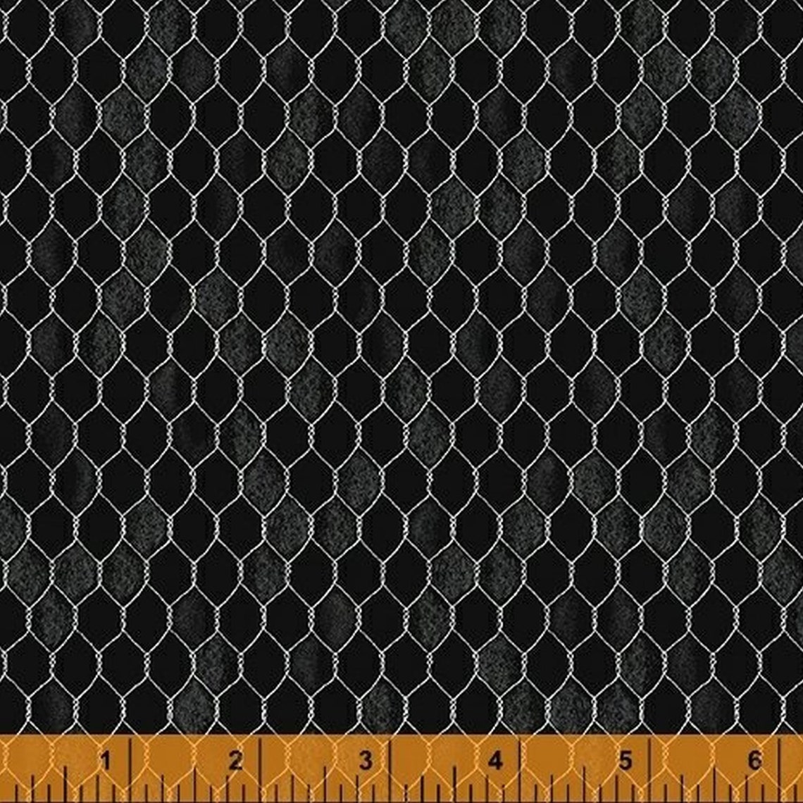 Les Poulets Encore Black Chicken Wire Fabric 521891 from Etsy