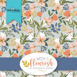 With A Flourish 10&quot; Squares Stacker 10-12730-42 from Riley Blake by the pack