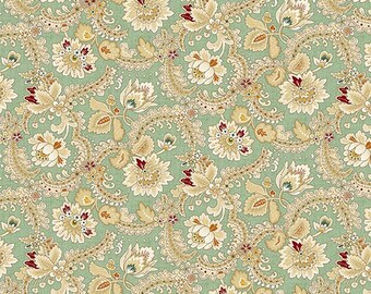 108" Wideback Fancy Foulard 1832-11 Sea Mist Spiced Favorites by Kim Diehl from Henry Glass by the yard