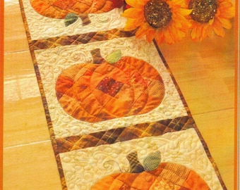 Patchwork Pumpkin Table Runner Pattern from Shabby Fabrics