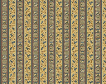 Carlisle Brown Gold Vining Stripe 8470-KB from Andover by the yard