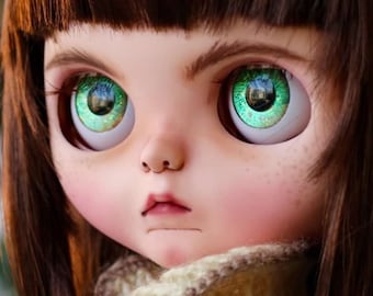 WARM GRASS - Blythe/Furby/Pullip/MIDDIE eye chips by Starrytale Dolls
