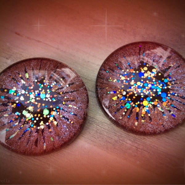 EARTHLY DRINK - Blythe/Furby/Pullip/MIDDIE eye chips by Starrytale Dolls