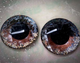 Lion Ombré Eye Chips: Glitter Doll Eyes for Blythe/Pullip/Middie