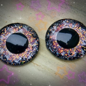 GOTHIC CANDEE - Blythe/Furby/Pullip/MIDDIE eye chips by Starrytale Dolls