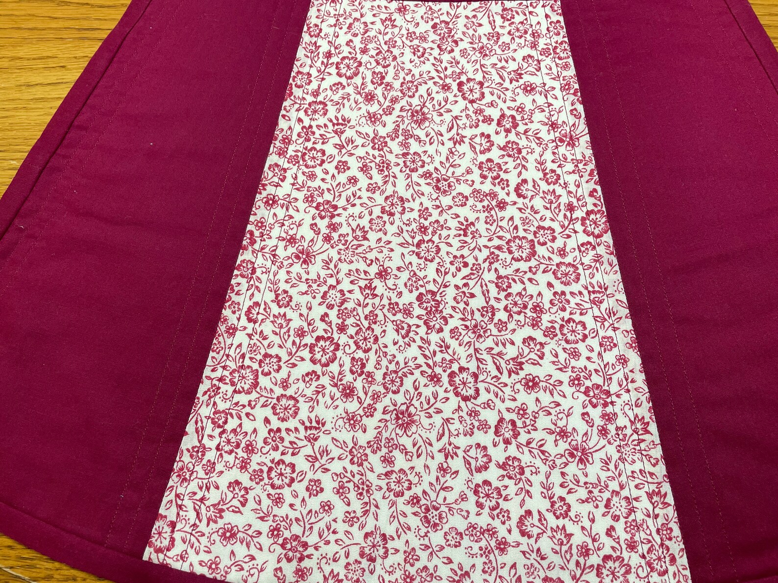 Burgundy Placemats Curved Placemats Kitchen Table Mats Etsy