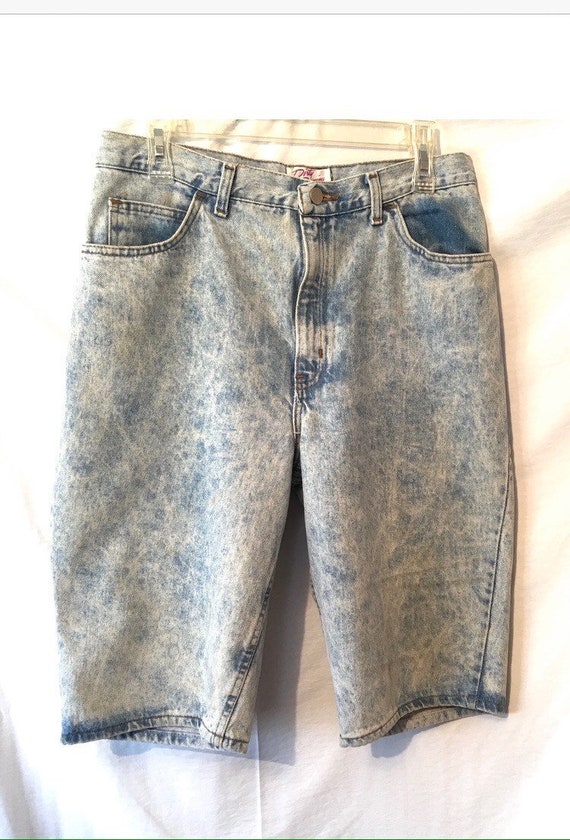 Vtg Acid Wash High Rise Shorts By Dirty Dancing / 