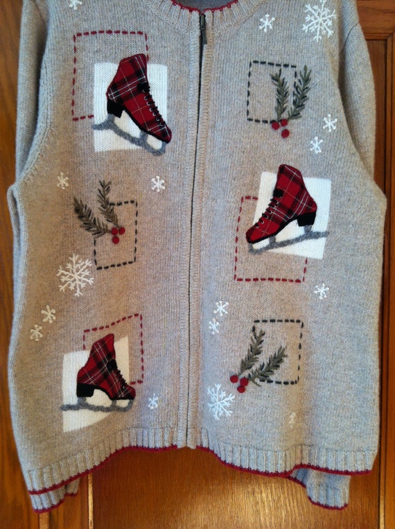 Vtg Ugly Christmas sweater free shipping