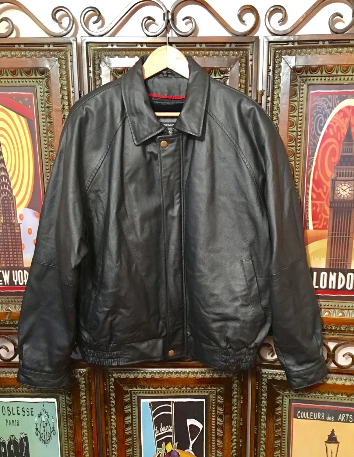 Michael michelle leather jacket outlet