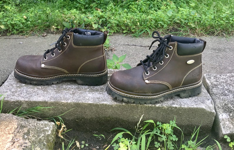 skechers boots womens brown