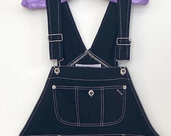 Vintage J.O.B.b Cotton Wide Leg Overalls Black / siZe large / Free Shipping