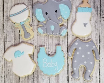 Elephant Cookies Etsy