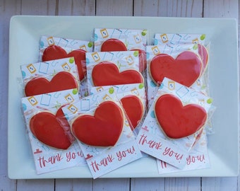 Nurse / medical thank you cookies set of 10 cookies