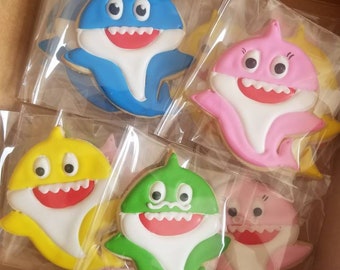 Shark sugar cookies(READ TURNAROUND)