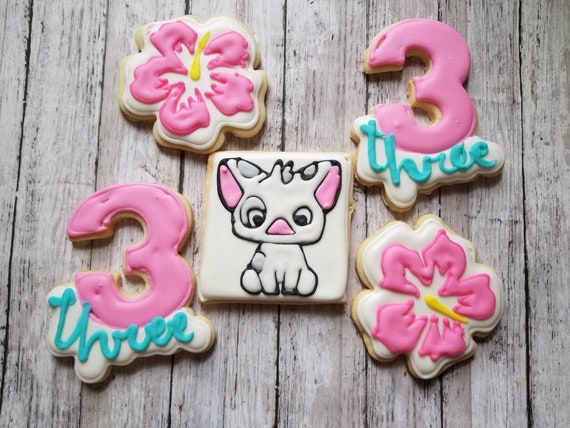 Moana Inspired Sugar Cookies Etsy Moana Inspired Sugar Cookies Etsy