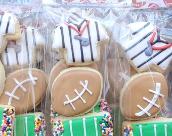 Football mini cookies(READ TURNAROUND)