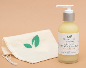 Limpiador facial de azahar: limpiador facial natural de aloe vera