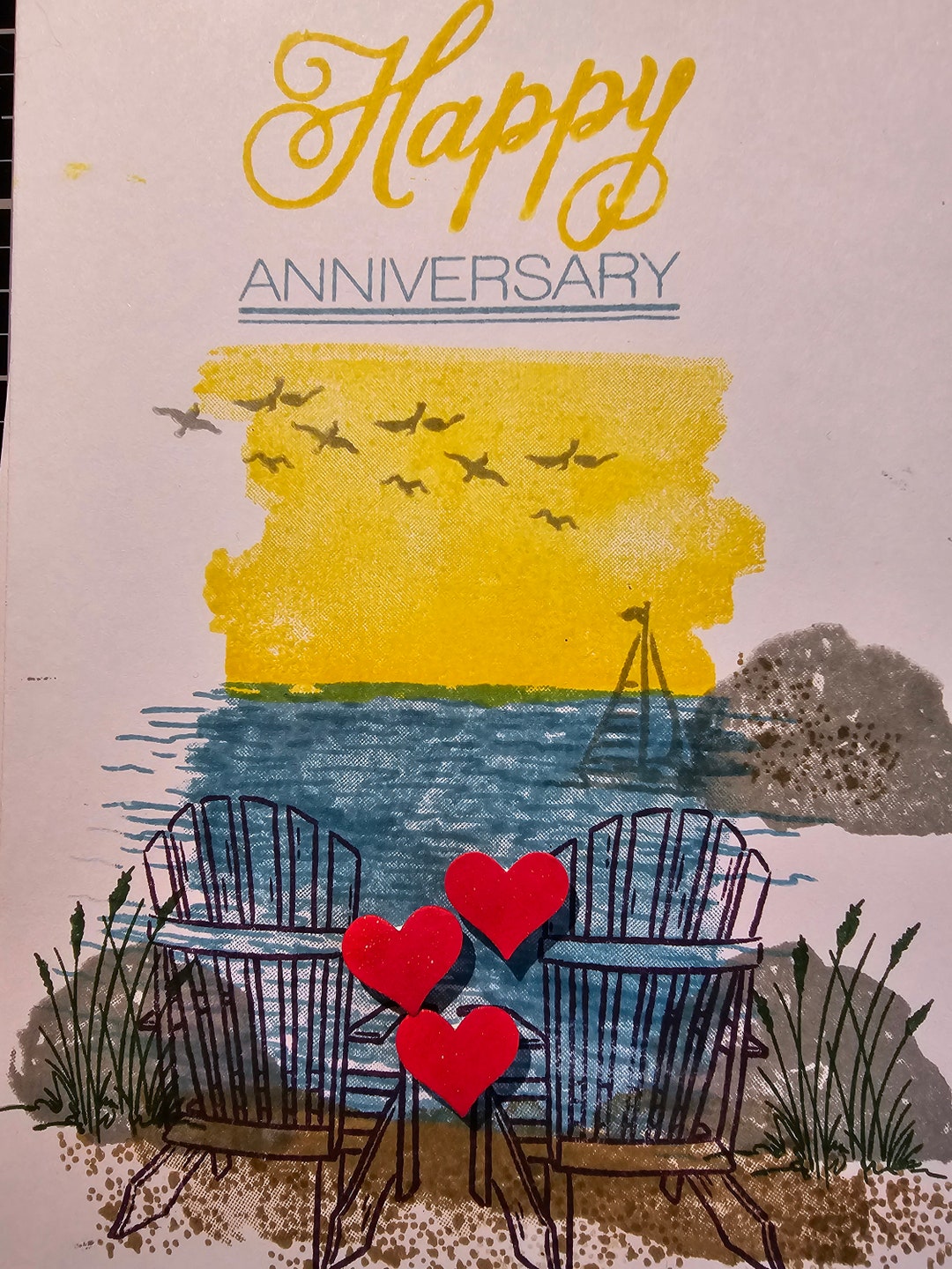 Anniversary Card, Beach Anniversary Card Love Anniversary Card - Etsy