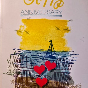 Anniversary Card beach themed Anniversary card, beach, love
