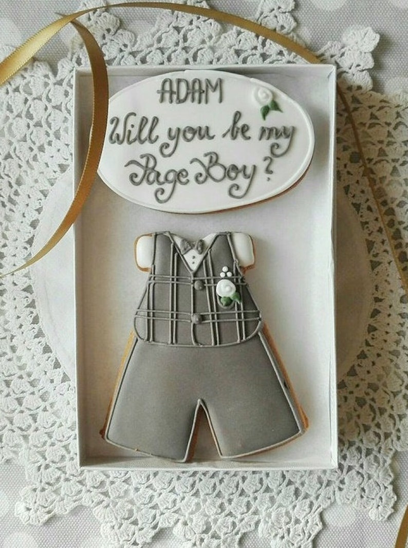 Personalised Will You Be My Page Boy / Ring Bearer Cookie Gift Etsy UK