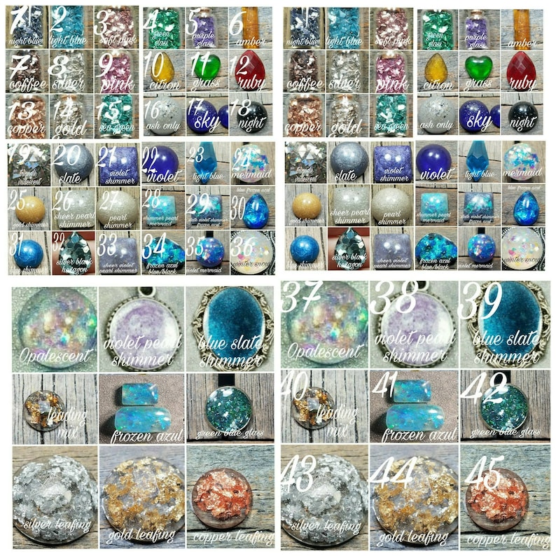 Memorial Ash Flower NecklaceCremation Pendant Pet Memorial Jewelry Memorial JewelryOver 80 Color Options