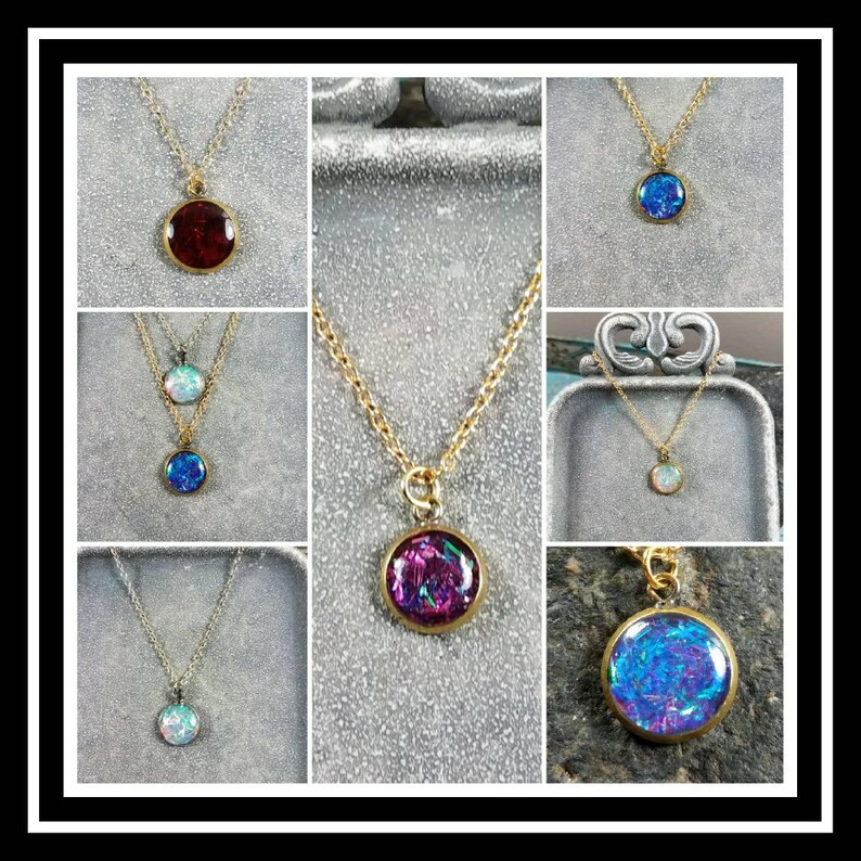 Memorial Ash Pendant Necklace Memorial Jewelry Ash NecklacePet MemorialCremation JewelryMore than 90+Color Options