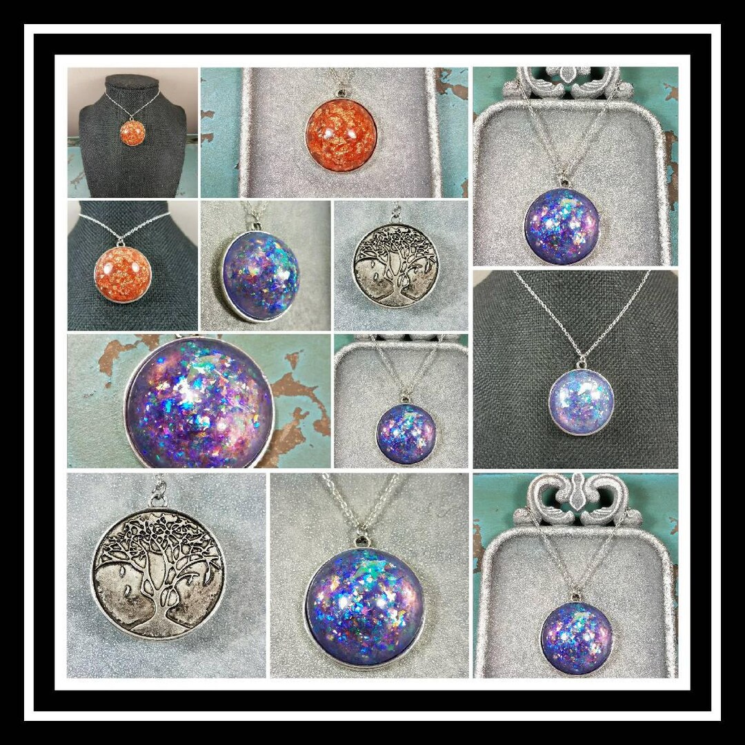 Memorial Ash Tree Necklace/cremation Pendant/ Pet Memorial Etsy