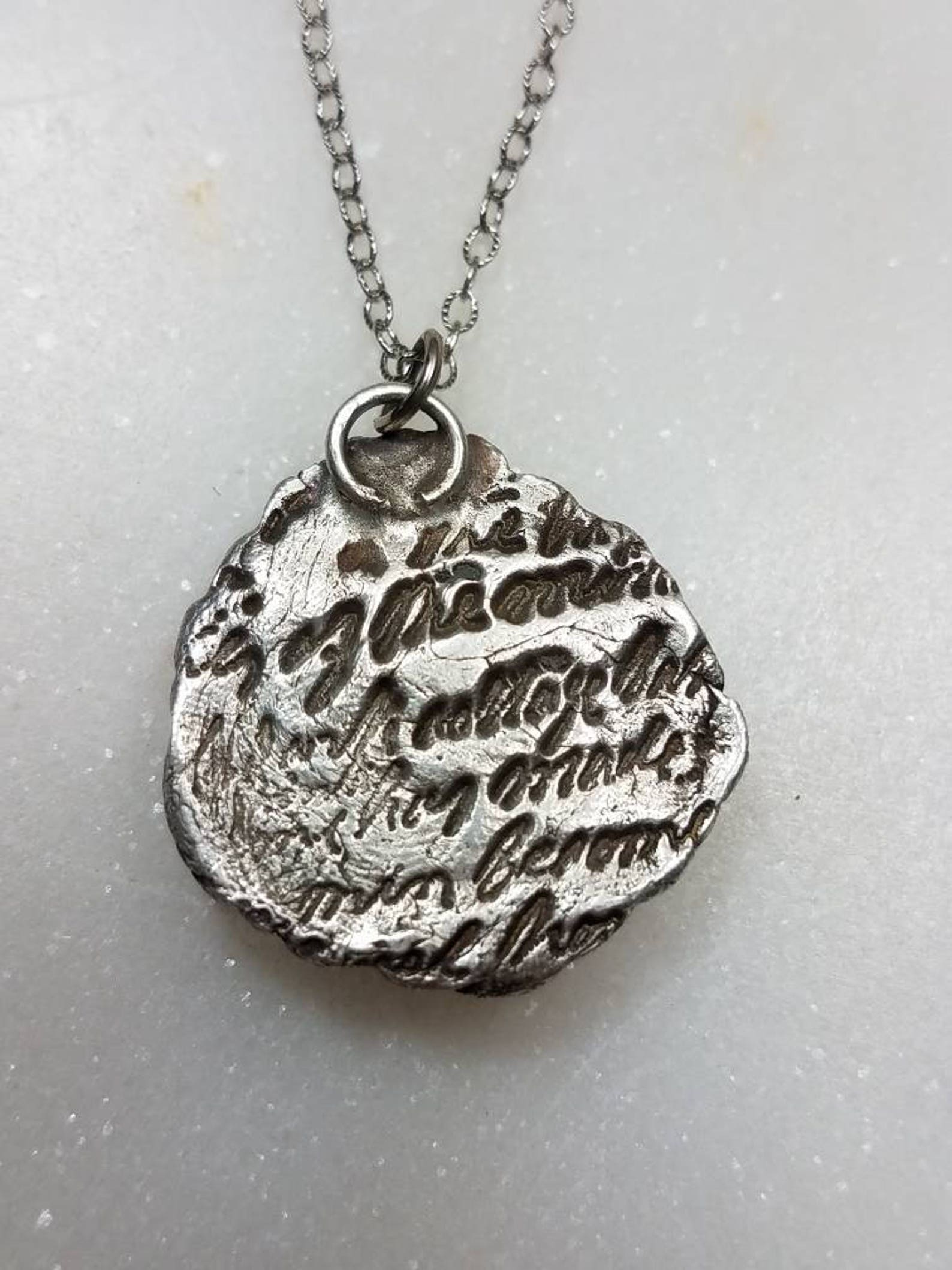 Ornate Memorial Ash Pendant Necklace/precious Pure Silver Etsy