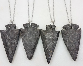 Memorial Ash Arrowhead Necklace/Cremation Pendant/ Pet Memorial Jewelry/ Memorial Jewelry/100+Color Options