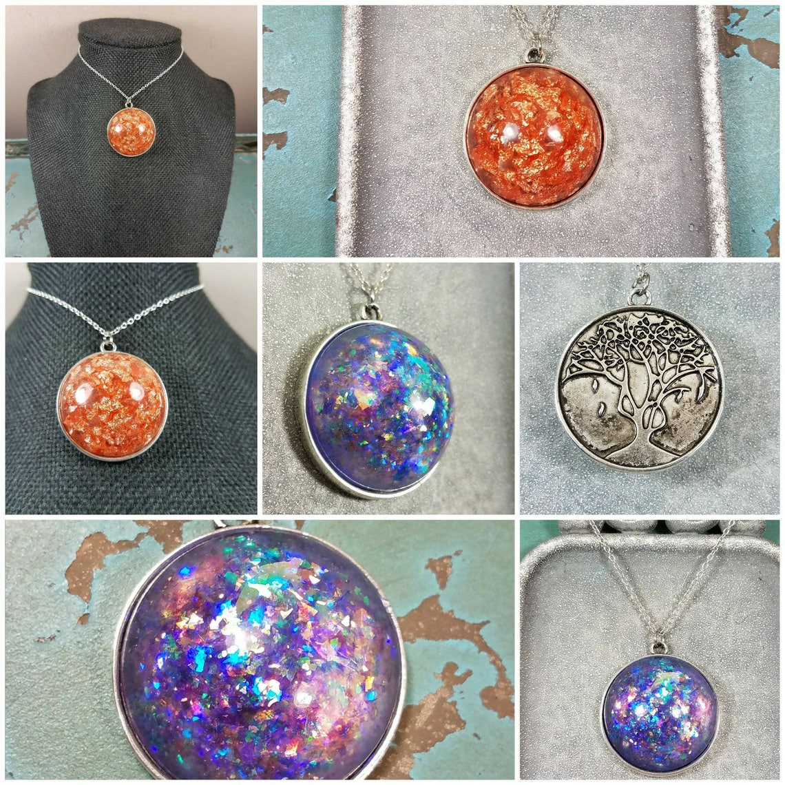 Memorial Ash Tree Necklace/cremation Pendant/ Pet Memorial Etsy