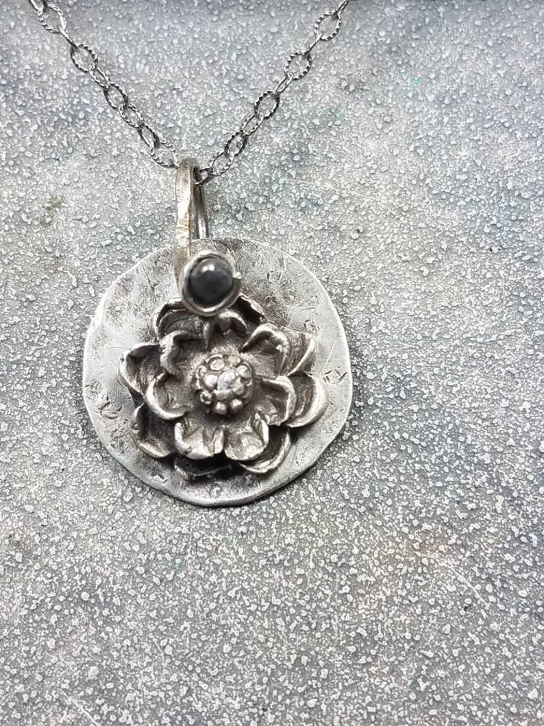 Blossom Charm Memorial Ash Pendant Necklace/precious Pure | Etsy