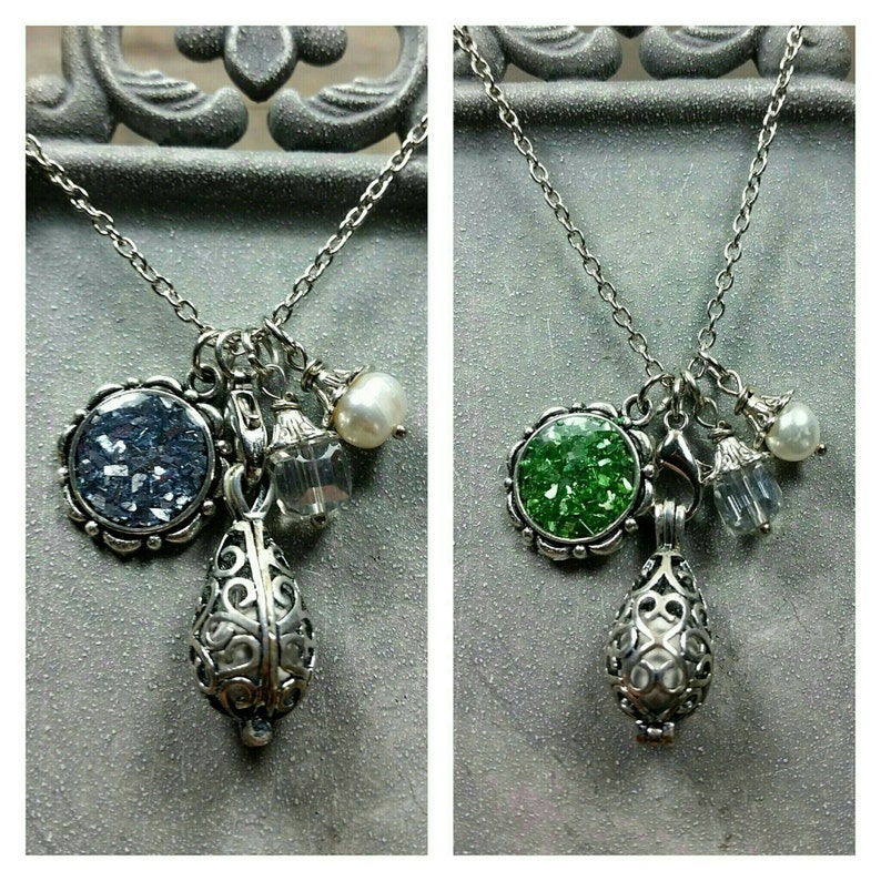 Memorial Ash Charm Pendant Necklace/cremation Necklace/pet Etsy