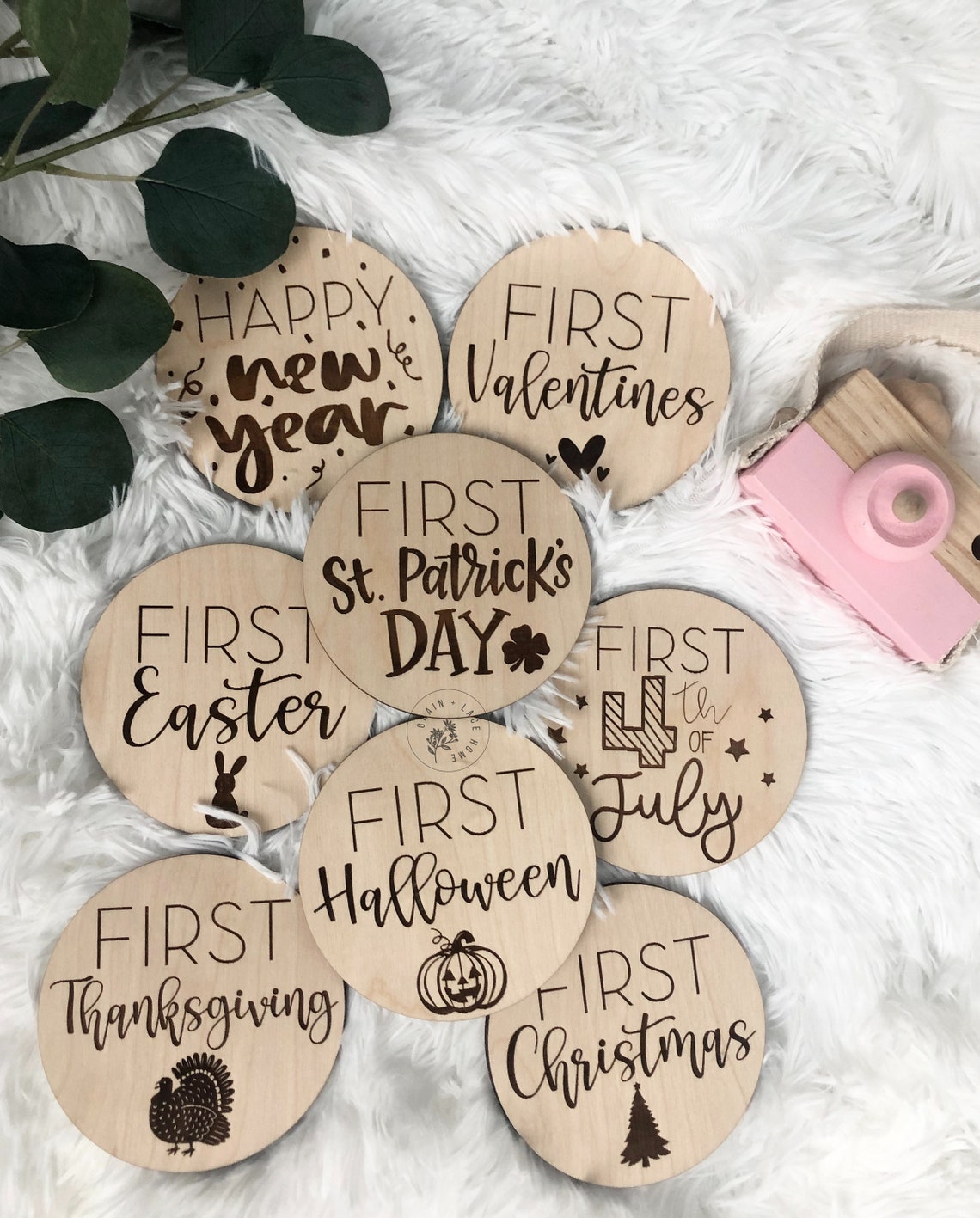 First Holiday Milestones Milestone Discs Milestone Markers Etsy