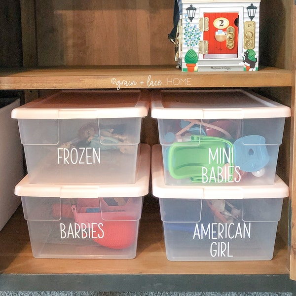 Custom Toy Labels | Storage Labels | Toy Storage Labels | Vinyl Storage Labels | Label Stickers | Storage Label Stickers | Kids Toy Labels