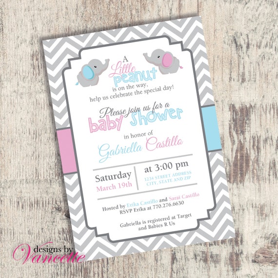 Elephant Baby Shower Invite, Elephant Baby Shower Invitation, Elephant Baby Shower, Elephant Invite, Elephant Invitation, Baby Shower Invite