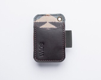 Sample Sale - Woodland Wallet in Dark Brown | Front Pocket EDC Leather Wallet