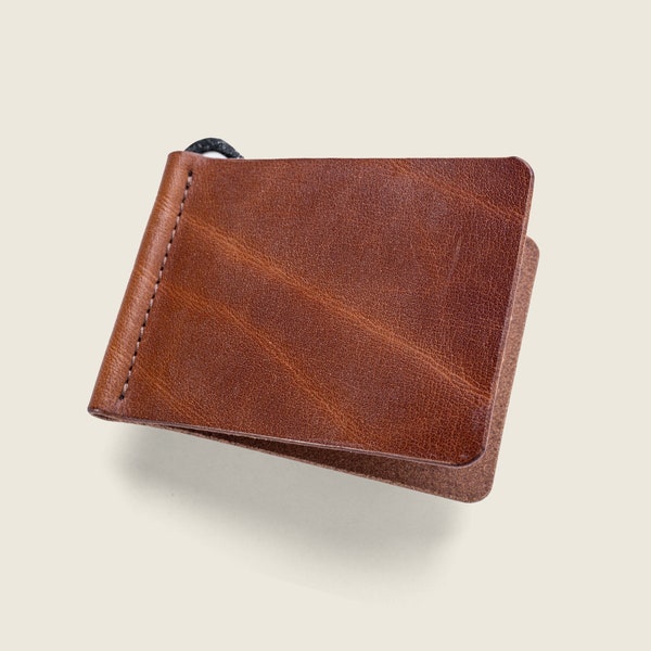 Cash Leather Money Clip Wallet