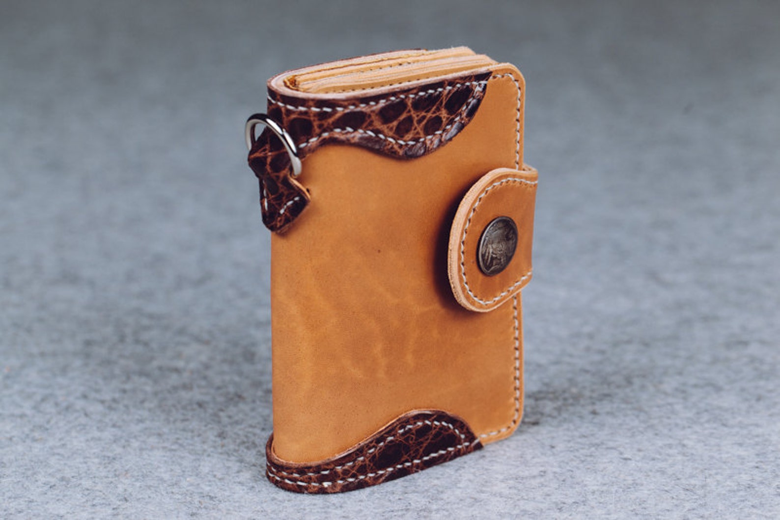 Custom Long Wallet Leather. Chain Wallet. Biker Wallet. Etsy