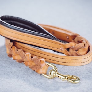 Padded Leather Dog Lead, Handmade Dog Leash, Leather Dog Leash, Custom Leash, Leather Lead, Padded Leash