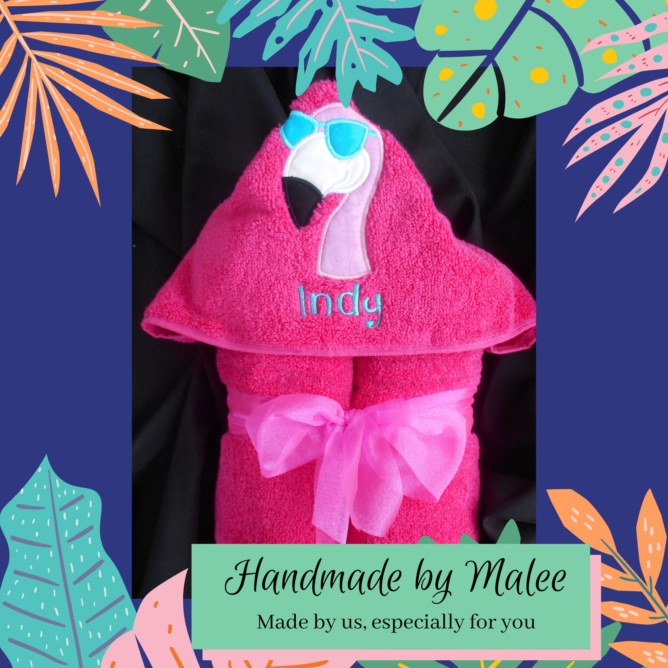Cool Flamingo Hooded Towel Hooded Bath Towel Hooded Kid s Towel Beach Towel for Kids Kids Hooded Pool Towel Etsy UK