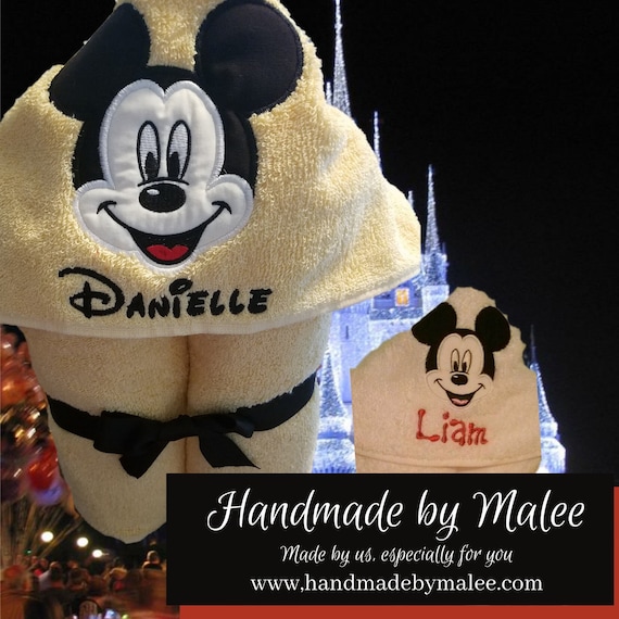 Mickey mouse hooded bath towel hotsell