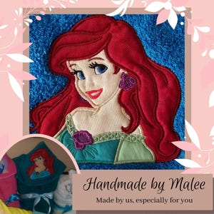 Ariel Hooded Towel, Hooded Bath Towel, Hooded Kid&#39;s Towel, Beach Towel for Kids, Kid’s Hooded Pool Towel