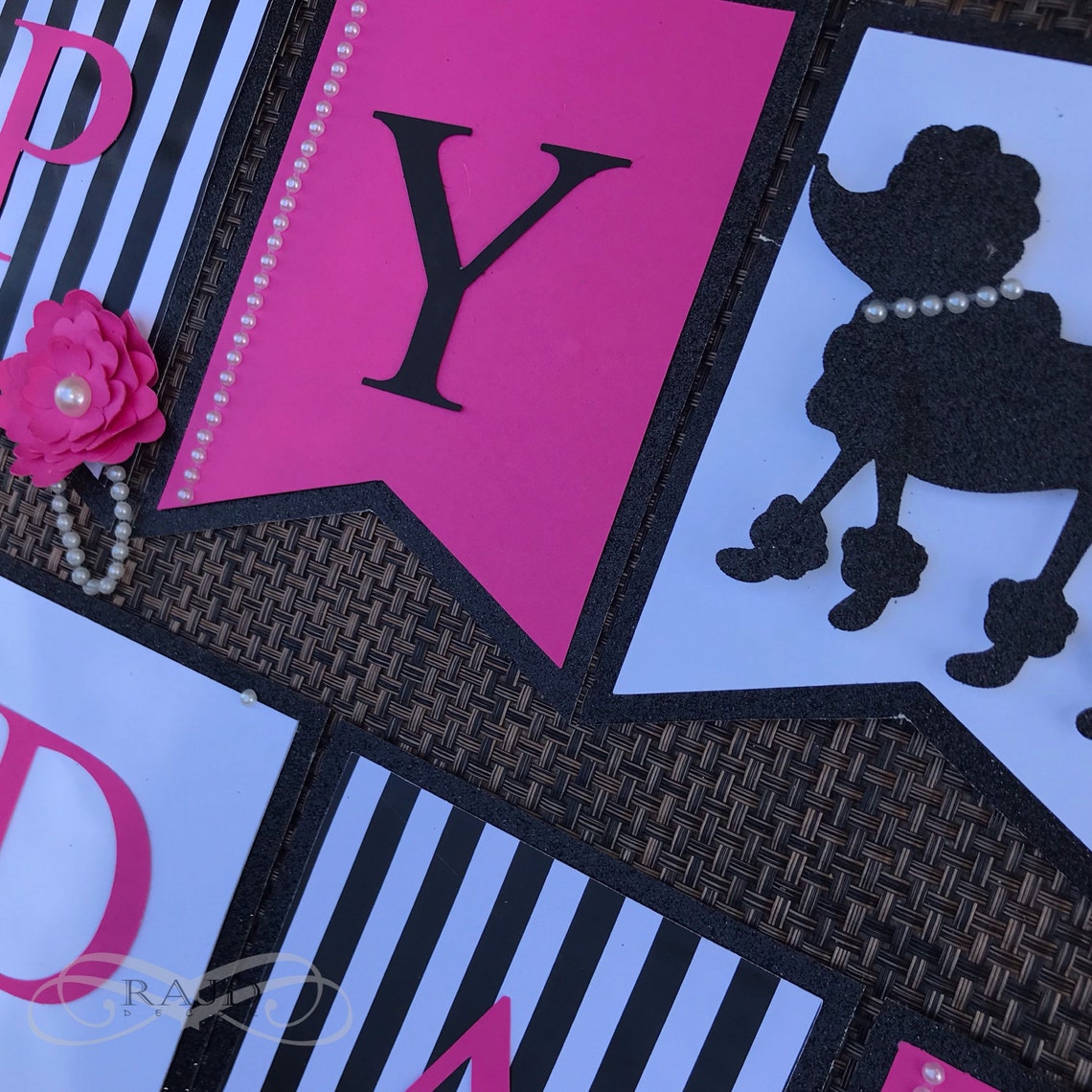 Oh La La Banner Paris Theme Parisian Poodle | Etsy
