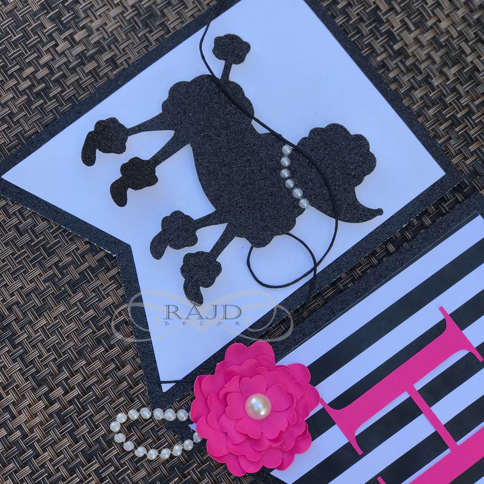 Oh La La Banner Paris Theme Parisian Poodle | Etsy