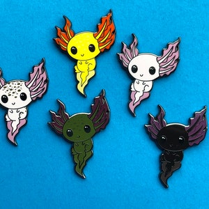 Happy Axolotl {Hard Enamel Pin}