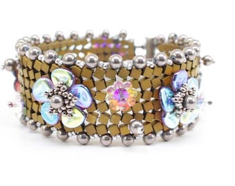 Cherry Blossom Bracelet PDF Pattern