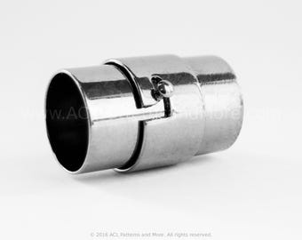 Tambor Clasp - Magnetic Brass Slide Tube Clasp for Beadweaving
