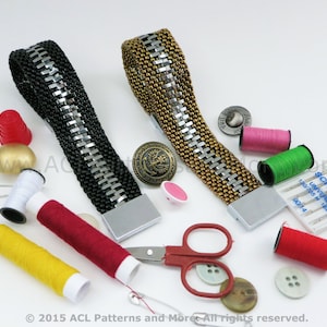 Zipper Bracelet PDF Pattern
