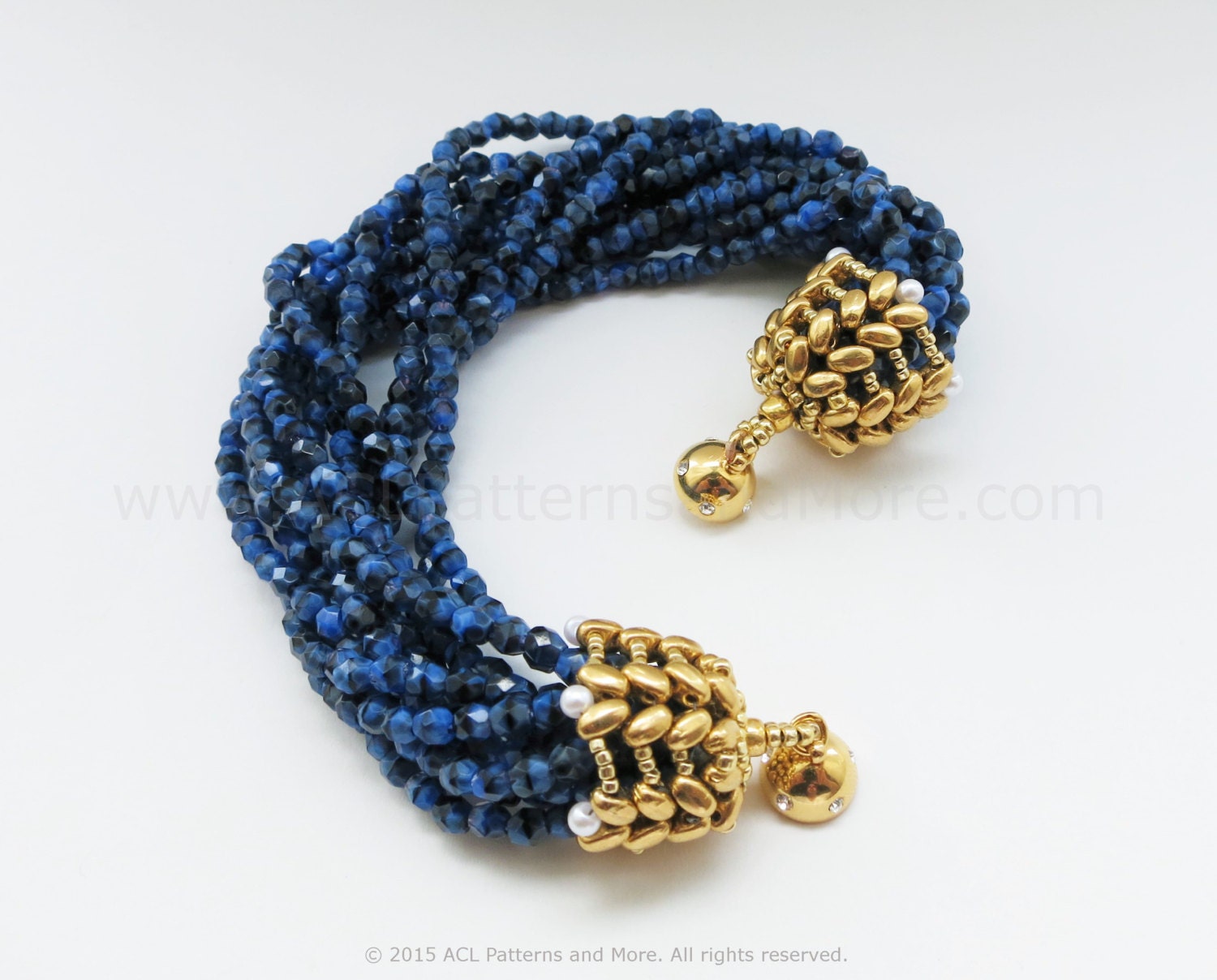 Beaded End Caps PDF Pattern Etsy